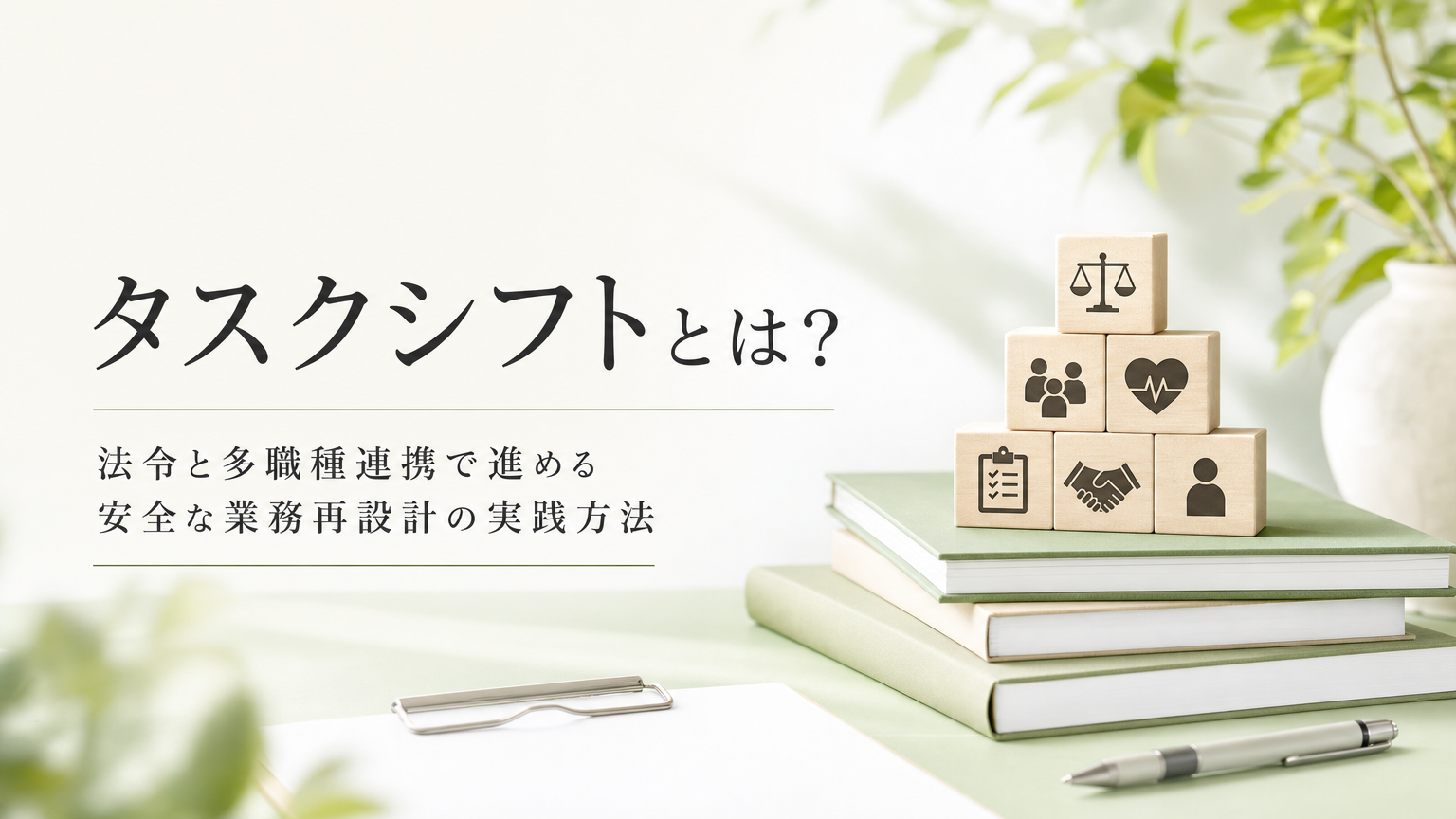 ec_タスクシフトとは法令と多職種連携で進める安全な業務再設計の実践方法_with-title_1785463283081 - リハまる | MR/VRリハビリで、リハビリテーションを、もっと楽しく、効率良く
