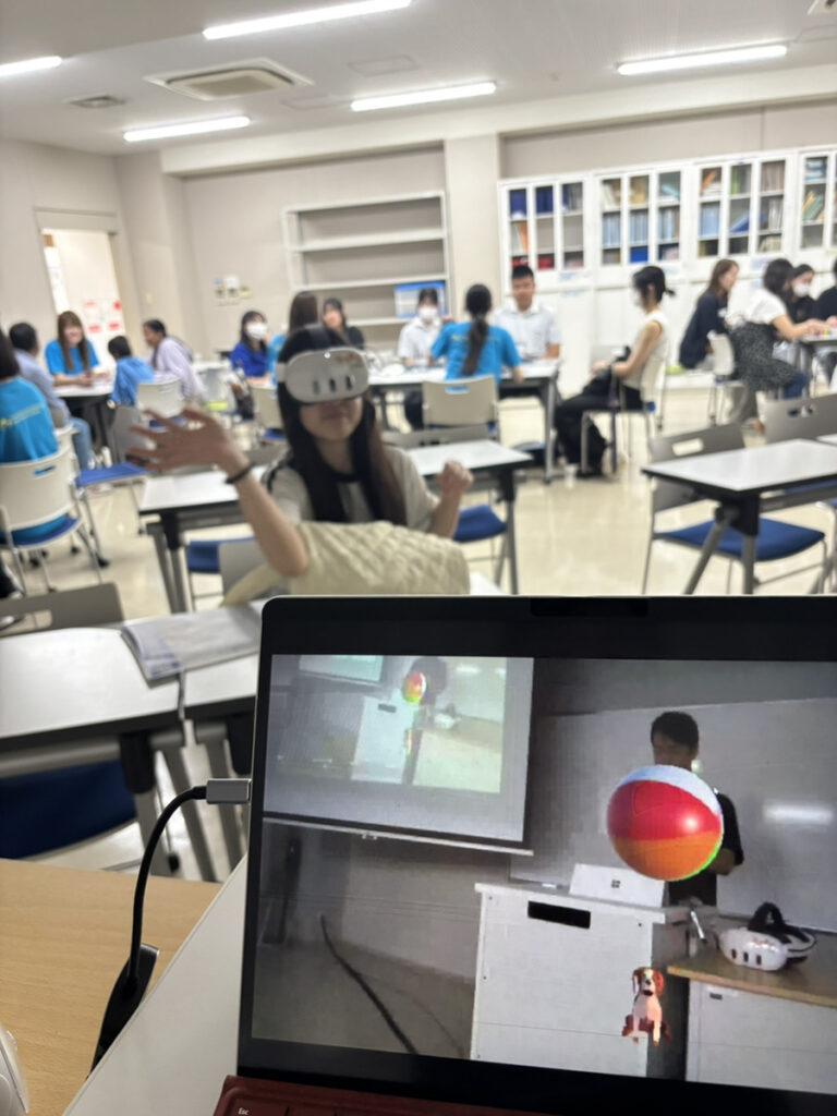 実施風景2 - リハまる | MR/VRリハビリで、リハビリテーションを、もっと楽しく、効率良く